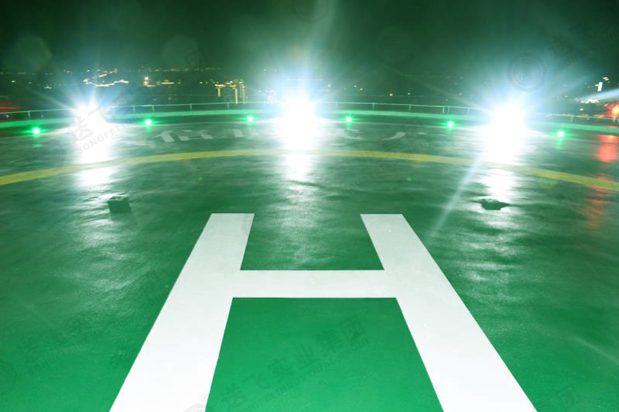 廣東茂名·東信時(shí)代廣場 屋頂直升機(jī)停機(jī)坪的燈光調(diào)試圖4